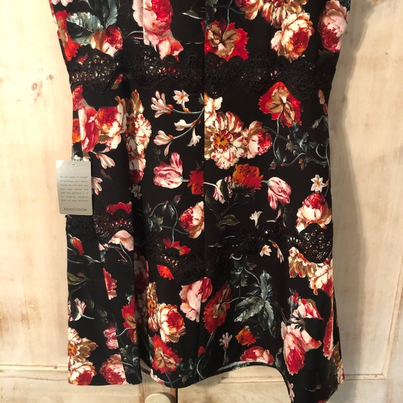 🌺🌼Chelsea28 Blk Foxie Floral Fit & Flare Mini Dress - Picture 11 of 14
